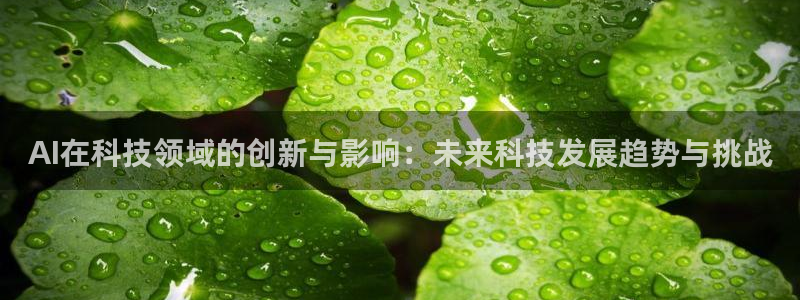 AI在科技领域的创新与影响：未来科技发展趋势与挑战